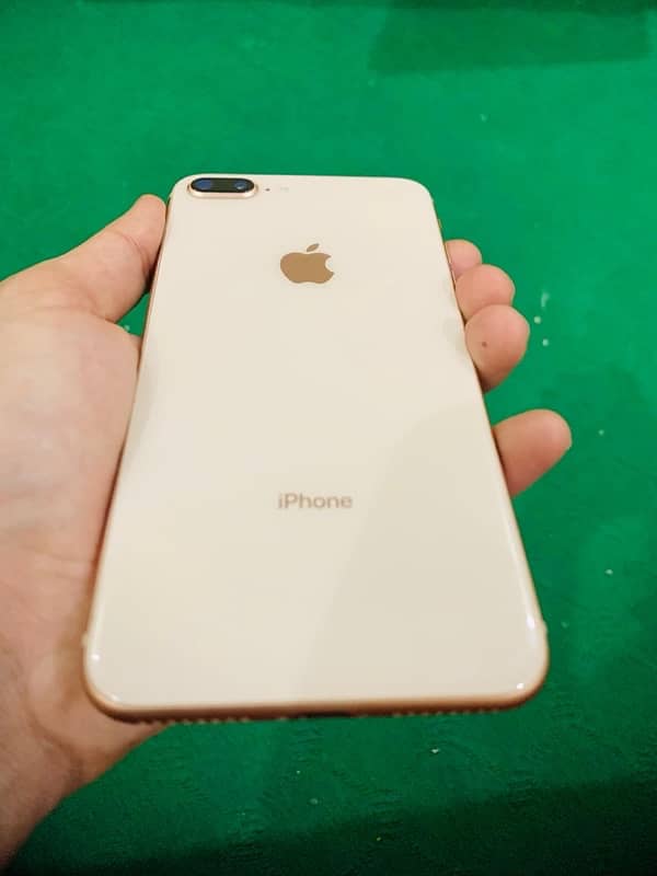 iphone 8plus pta approved 64gb golden 100% health 1