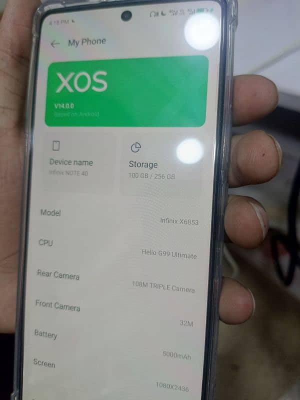 infinix note 40. . . . . . . only 4 month use 10/10 condition 0