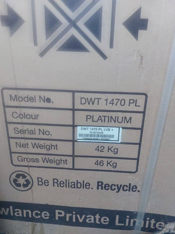 Dawlance automatic machine(unused) 0
