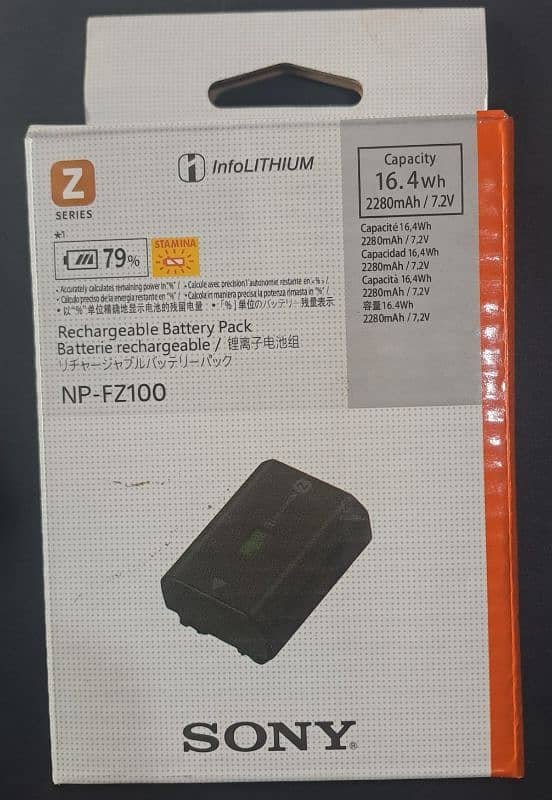 Sony NP-FZ100 Original Battery – 2280mAh – For Alpha Series Cameras 0