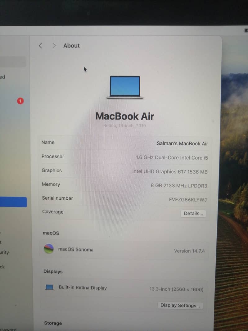 A1932 Model 2019 Apple Macbook 0