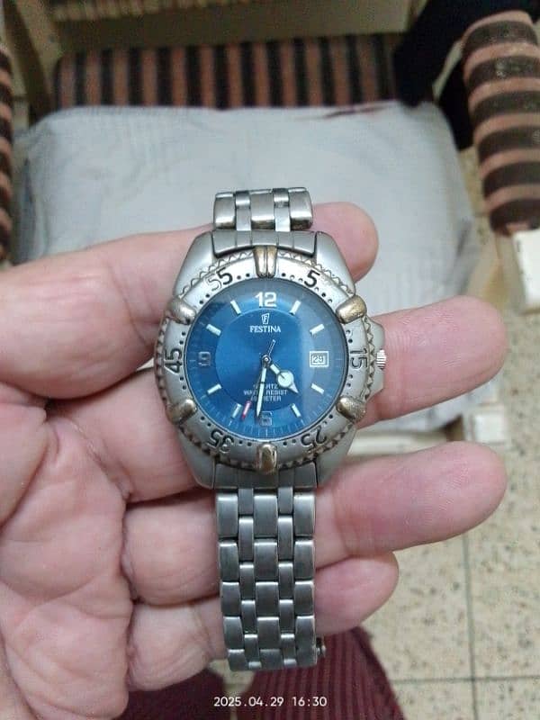 'Sports Titanium Festina 100 MTR Water Resistant wrist watch 4