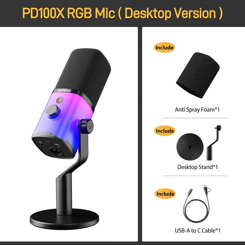 MAONO PD100X Microphone 10/10 Condition 0