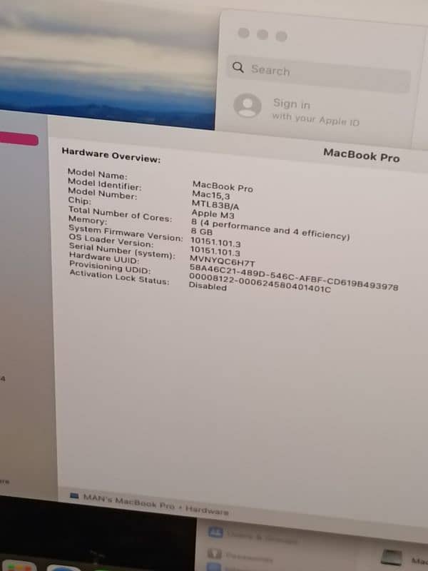 MACBOOK PRO M3 2023 14 INCH 8GB/1TB SSD 8 CORE CPU 10 CORE GPU 4 CYCLE 6