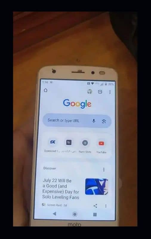 Motorola Z2 force non pta 4/64 PUBG 60 fps only front camera blur ha 1