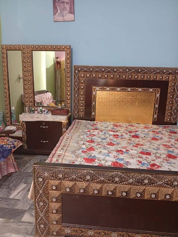 Double Bed,Side Tables,Dressing Table,Sofa Set,Show Case 3