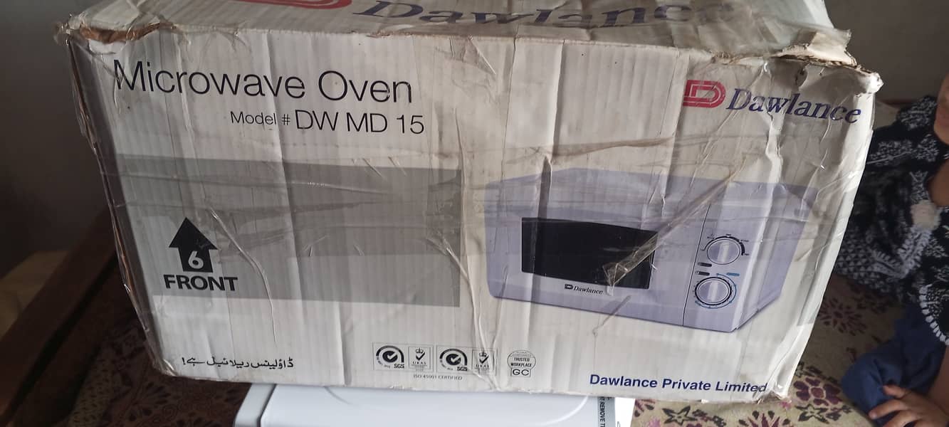 Dawlance Microwave Owen Model # DW MD 15 1