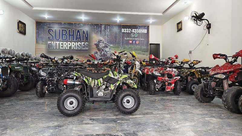 Box Pack 70cc Petrol Kids Atv Quad 4 Wheels Bikes Delivery In All Pak 6