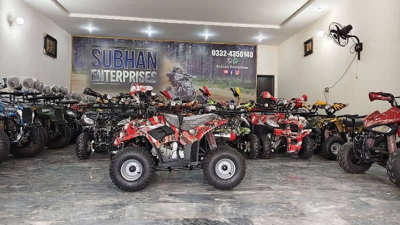 Box Pack 70cc Petrol Kids Atv Quad 4 Wheels Bikes Delivery In All Pak 8