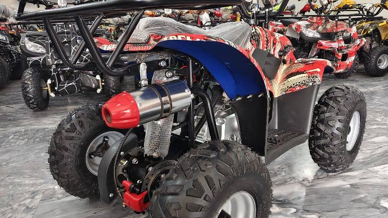 Box Pack 70cc Petrol Kids Atv Quad 4 Wheels Bikes Delivery In All Pak 9