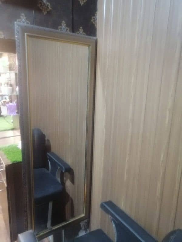 used salon chair and long size mirror for sale. . 3