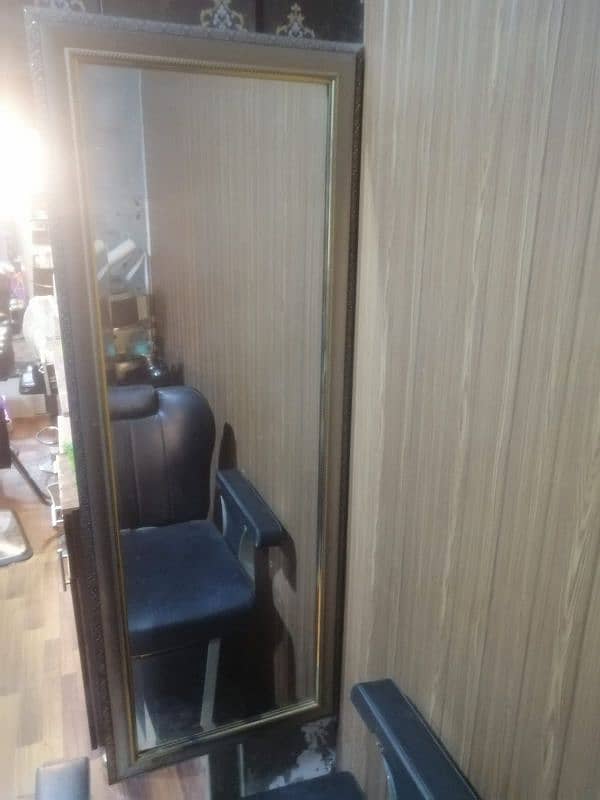 used salon chair and long size mirror for sale. . 4