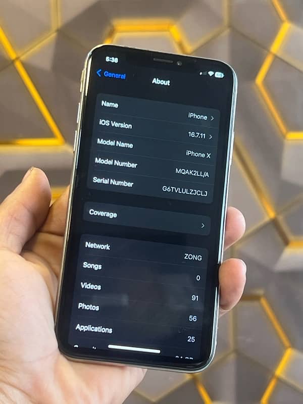 IPHONE X PTA APPROVED 64GB 3
