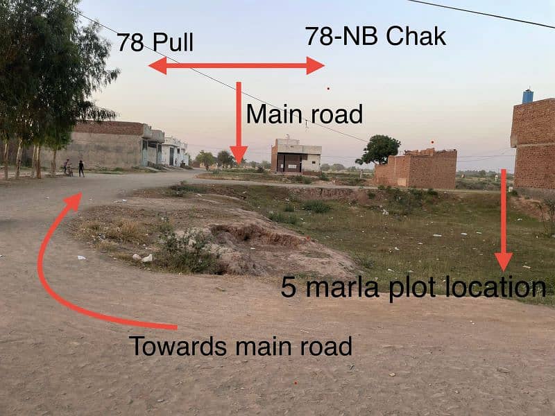 5 merla and 40 sqr feet plot in illama iqbal town 78 sargodha. 2