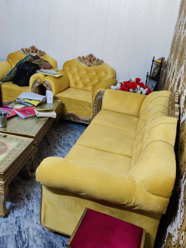 3 Stear.  And 2 single Sofa Sets. 1