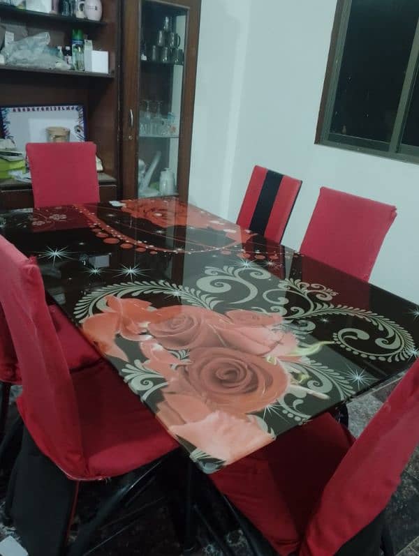 dining table with 6 chairs with free chairs covered 0
