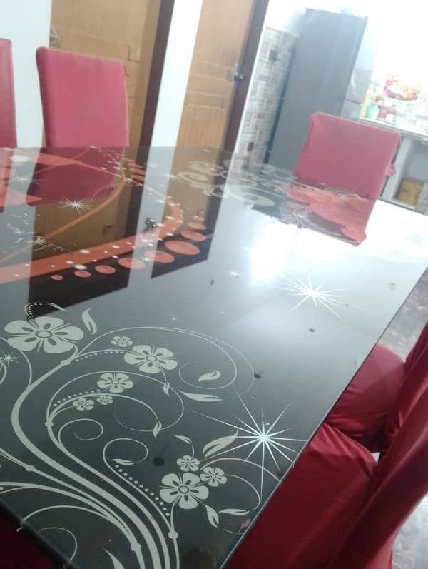 dining table with 6 chairs with free chairs covered 2