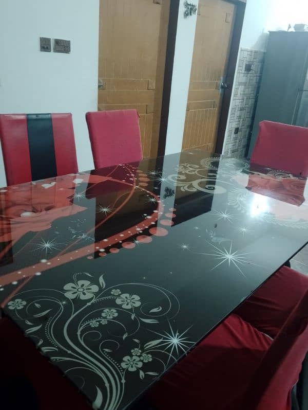 dining table with 6 chairs with free chairs covered 4