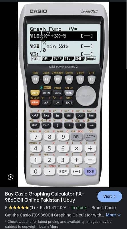 Casio fx-9860GII – Best Calculator for o-level, Engineering & Advanced 5