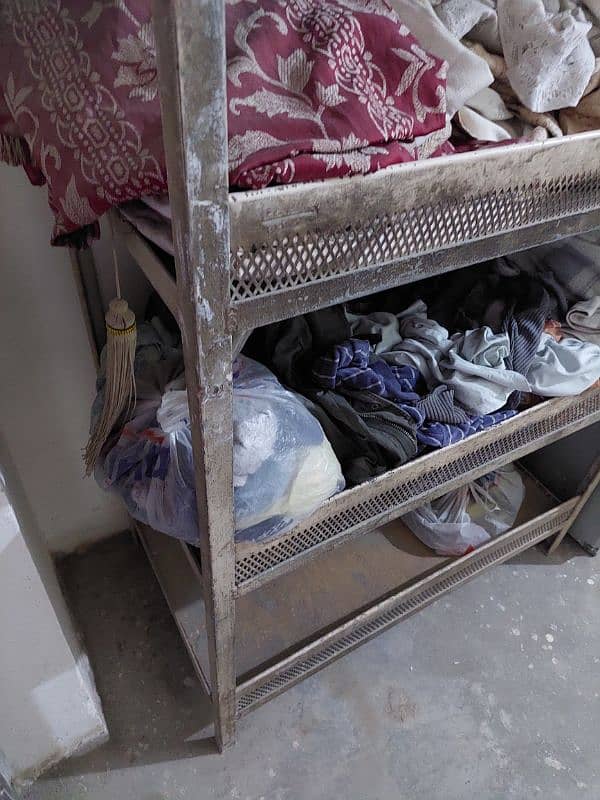 PURE STRONG IRON 5 SHELFS RACKS HEAVY IRON WEIGHT STRONG RELIABLE HEAV 5