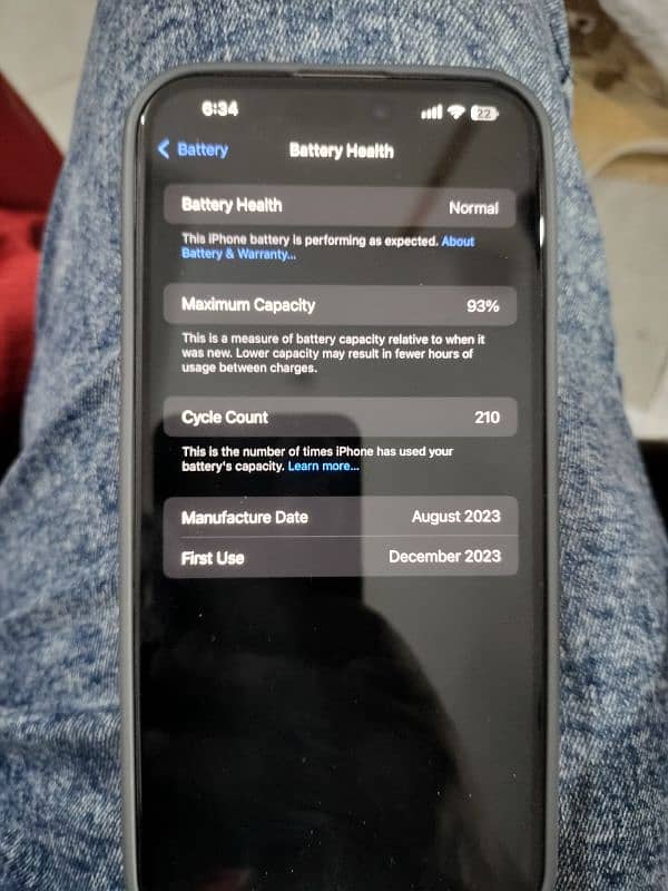 iphone 15 pro max natural titanium 256 gb 93 battery health 3