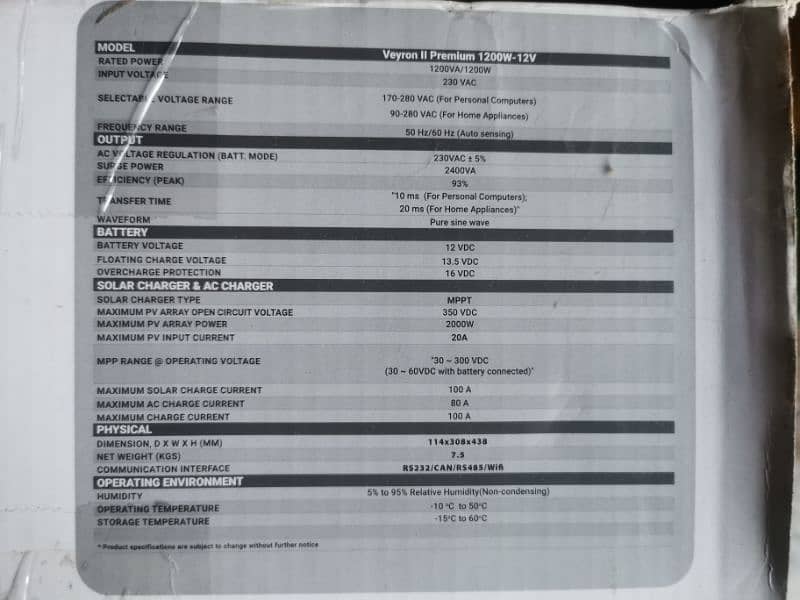 inverex 1.2 KW Veyron2 (wifi) 0