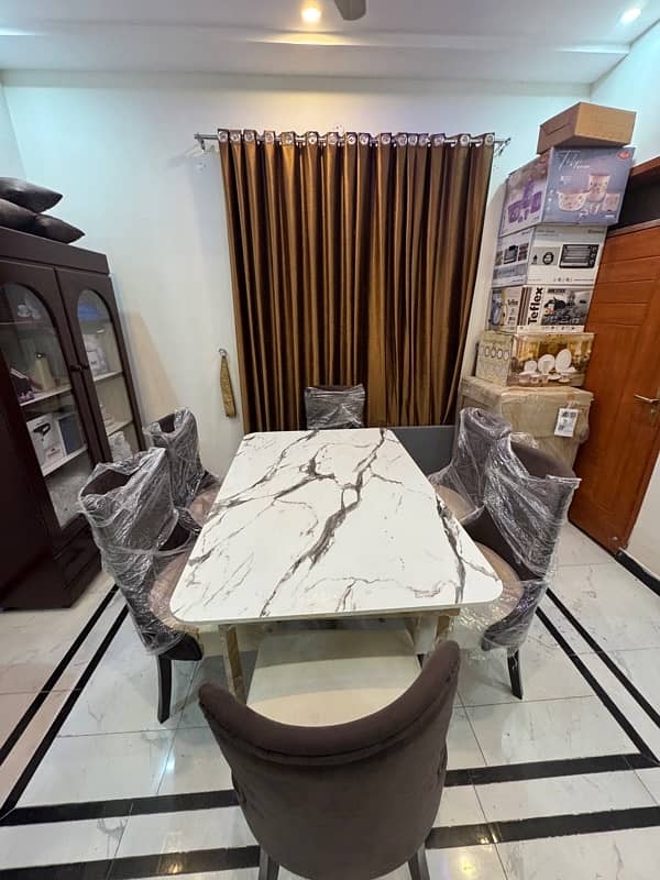 6 Chair Dining Table New 3
