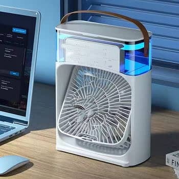 Portable Air Conditioner Fan Usb Electric Fan With Led Night Light 0