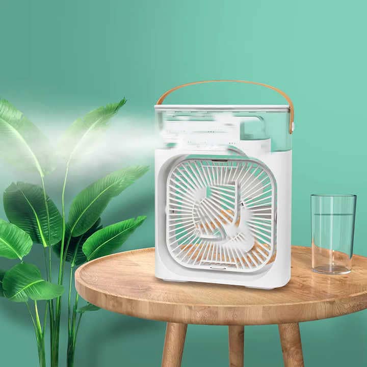 Portable Air Conditioner Fan Usb Electric Fan With Led Night Light 1