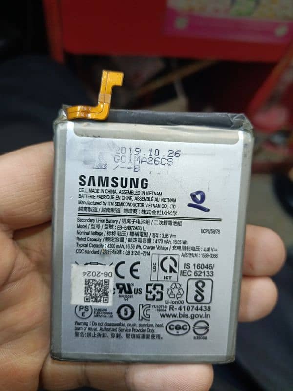 Samsung note 10+ battery camera 0