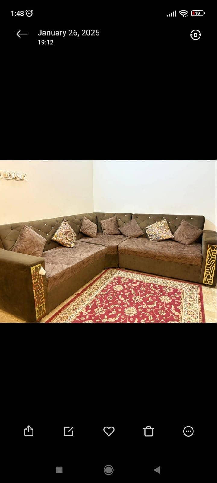 L shaped Sofa 0