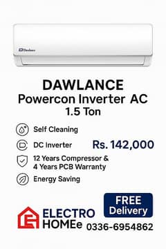 Brand New Dawlance Inverter Powercon 1.5 Ton | Official Warranty |