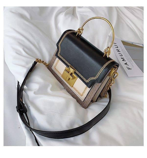 Bag Women's 2025 New Korean Fashion Contrast Color Small 2