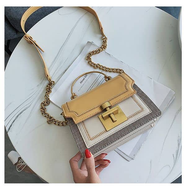 Bag Women's 2025 New Korean Fashion Contrast Color Small 3