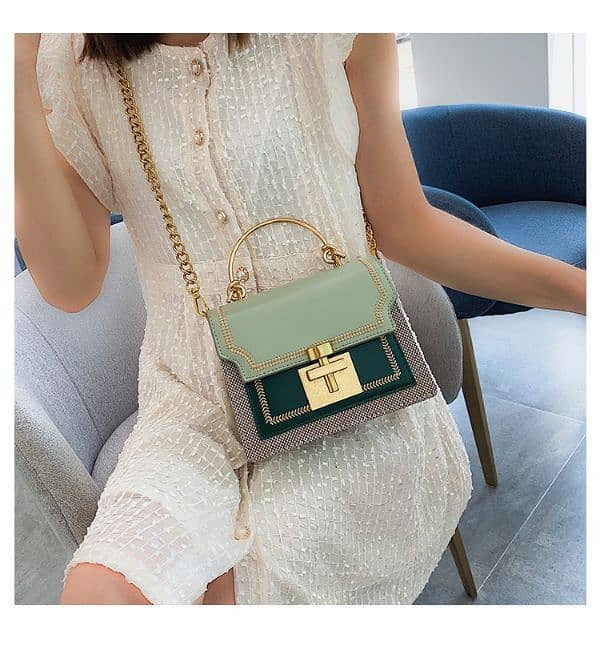 Bag Women's 2025 New Korean Fashion Contrast Color Small 4