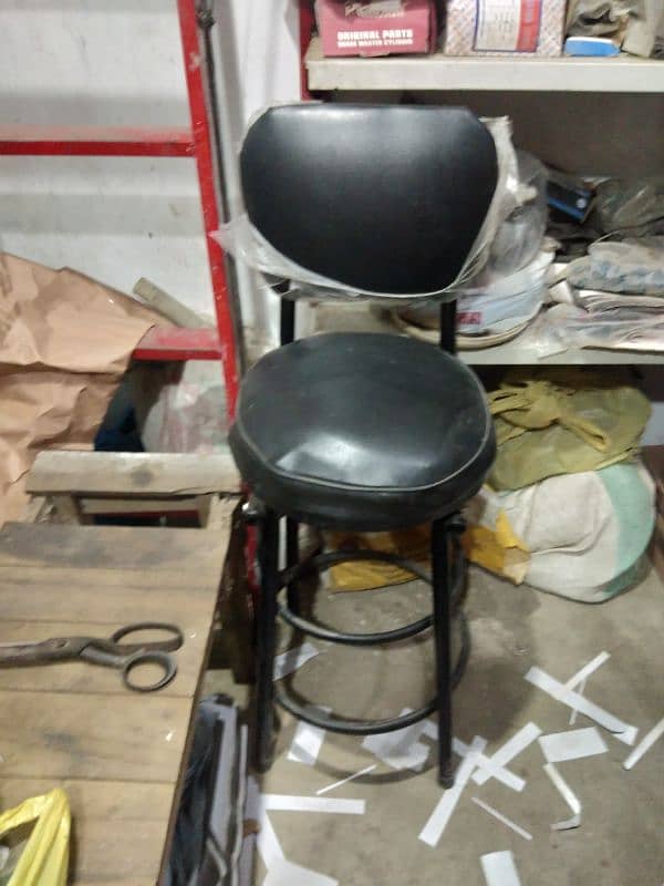 sliding counter plus cashier counter and stool chair for shop 1