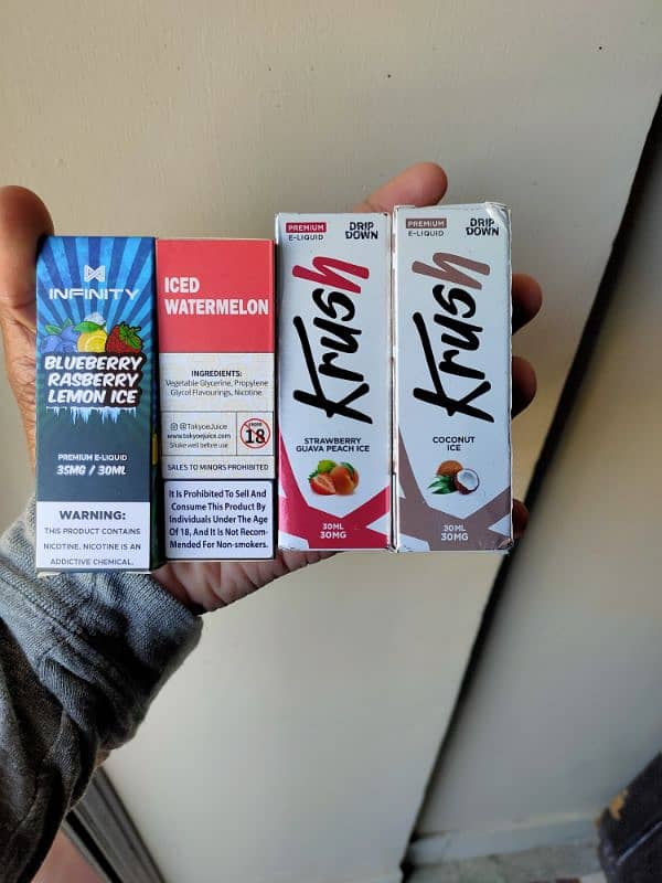 All vape pod devices and liquid flavours 1