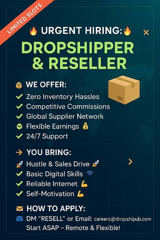 Earn 20k −100,000/Month  Reseller & Dropshipper Partners Wanted 0