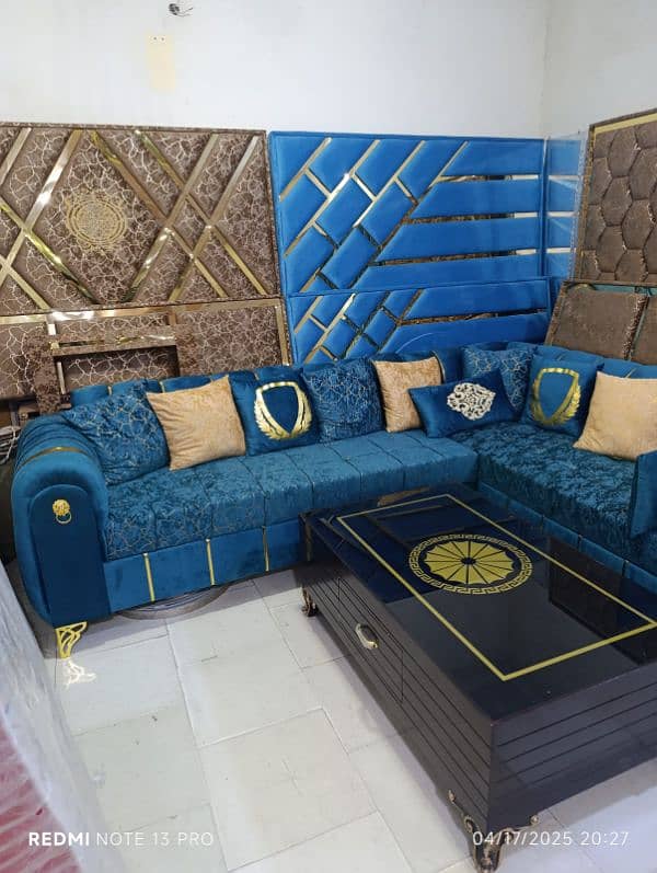 brand new elegant design L shape corner sofa in master molty foam 1