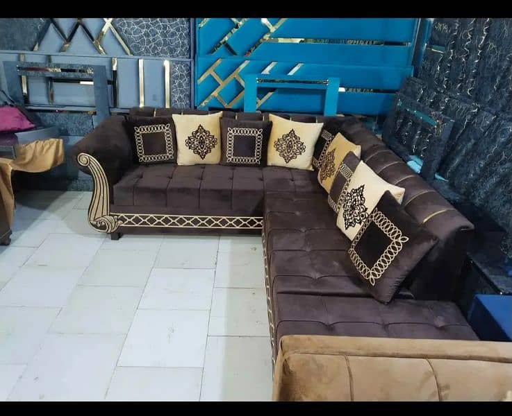 brand new elegant design L shape corner sofa in master molty foam 6