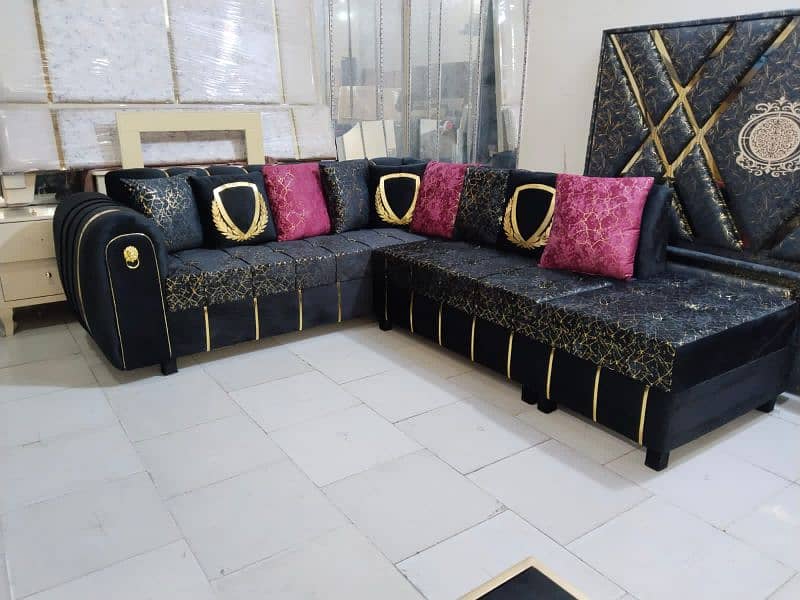 brand new elegant design L shape corner sofa in master molty foam 7