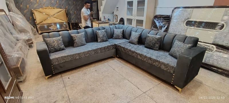 brand new elegant design L shape corner sofa in master molty foam 9