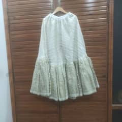 Elegant Off-White M&M Gharara Dress (Large Size) – Never Worn