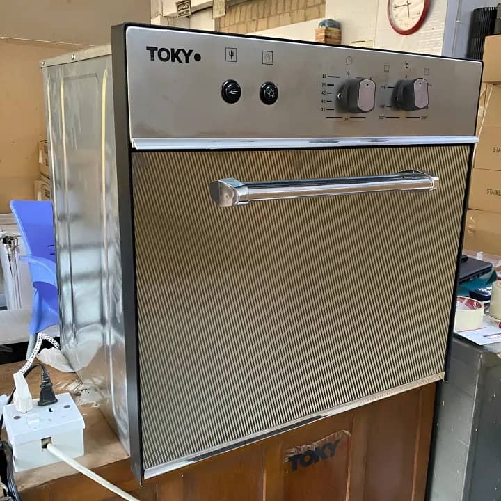 TOKYO Gas Built-in Oven Black, Mercury & Silver-Black - Brand Warranty 9