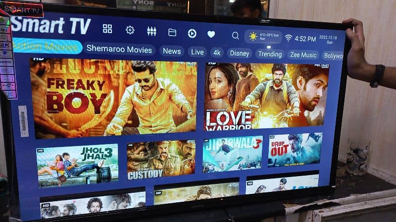 samsung 50" led tv android smart 4k slim 03224342554 2
