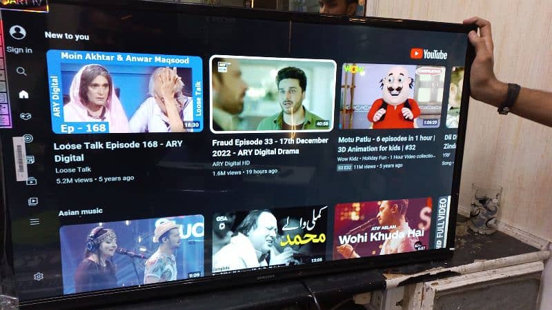 samsung 50" led tv android smart 4k slim 03224342554 3