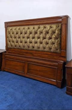 wood bed