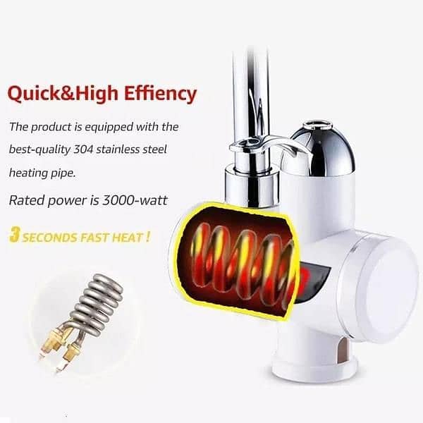 Portable Electric Hot Water Heater Faucet -Instant Heating Solution 1