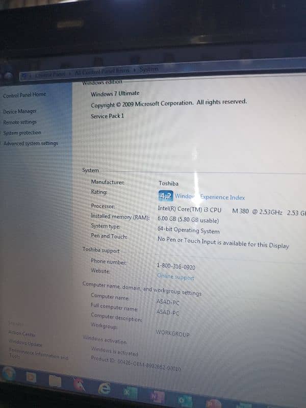 Toshiba laptop in good condition urgent sale! 5