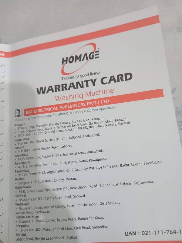 Homage Washing Machine 49112 for Sale 2